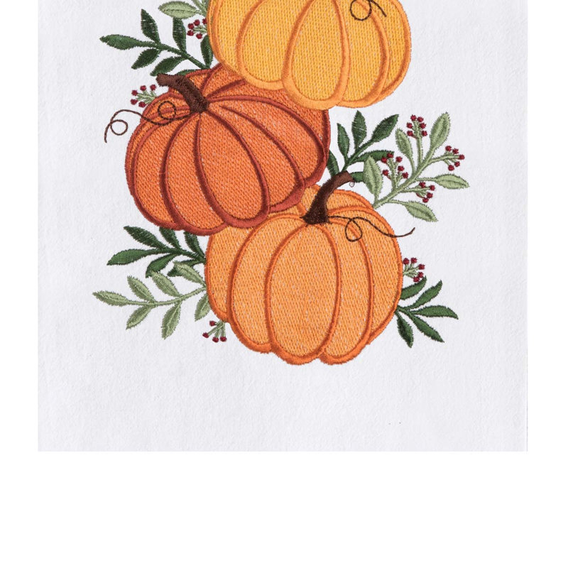 Torchon 100% coton Stack Pumpkin Trio