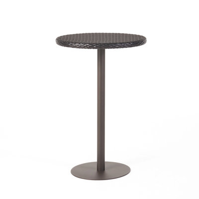 26" Round Pe Bar Table, - Strong Iron Framework Composition, Handmade For Outdoor Fun Support System, Hand Crafted Gardens