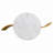 Faux Marble Round Coffee Table With Storage Natural/Faux Marble See Below