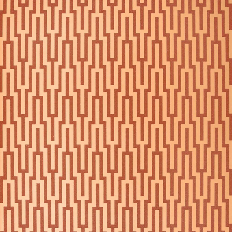 Metropolitan Fret Wallpaper, Amber