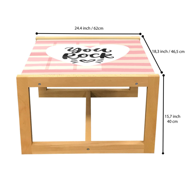 Jaderrick Trestle Coffee Table, 40cm H x 46.5cm W x 62cm D