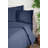 Premium Ranforce Single Quilt Cover Set, Dark Blue, 55.1 x 78.7 inches | 100% Cotton, 155 Thread Count | Machine Washable, Envelope Pillowcase, Button Closure Duvet Cover | Soft and Comfortable Bedding for a Cozy Sleep-112233266-112233269