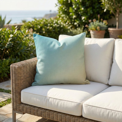 Indoor Outdoor Throw Pillows Stain-Resistant Machine Wash Recycled Polyester-Patio Porch Living Room