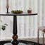 Table ronde en bois massif rétro simple et durable-824417283