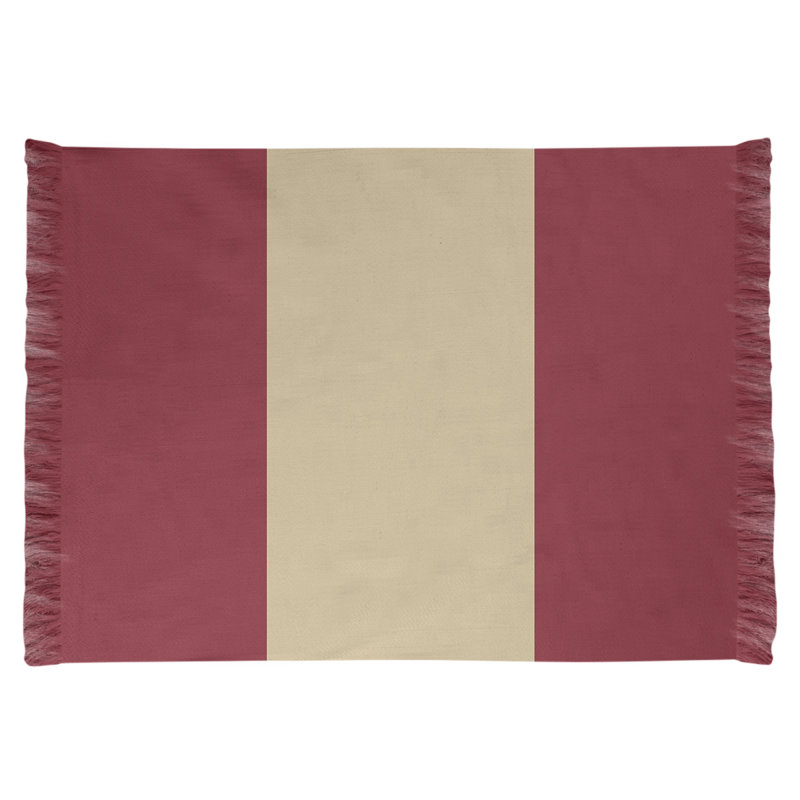 Tapis de table rouge en brique de hockey national, Oui