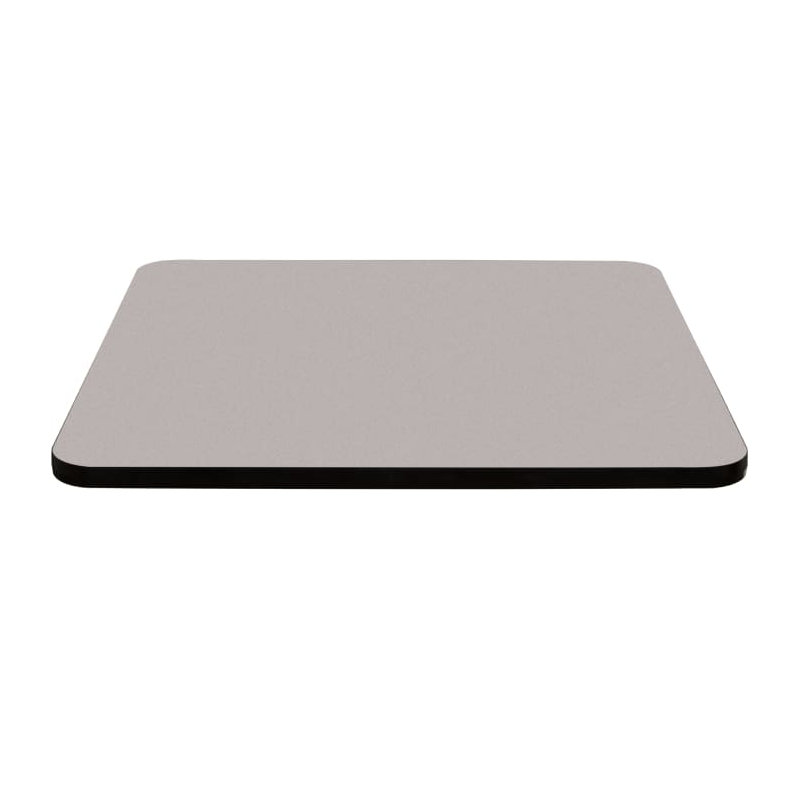 Table carrée pour salle de pause, H 42 po x L 36 po x l 36 po, gris, gris