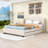 Elester Queen Upholstered Platform Bed with Twin Trundle and Drawers-1609493037