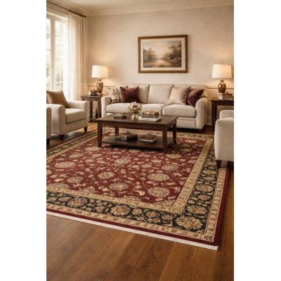 Hand Knotted Wool Floral Rug