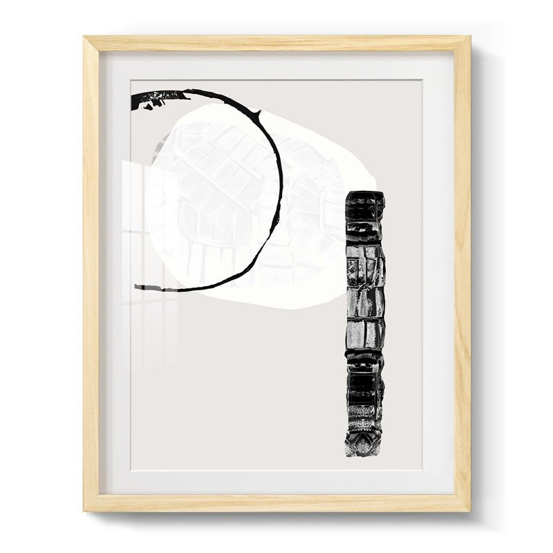 Zen Zen II - impression encadrée, H 28,5 po x l 20,5 po, Naturel