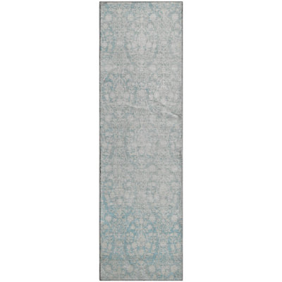 Premium Machine Washable Glanton AMF1231 Damask Rug