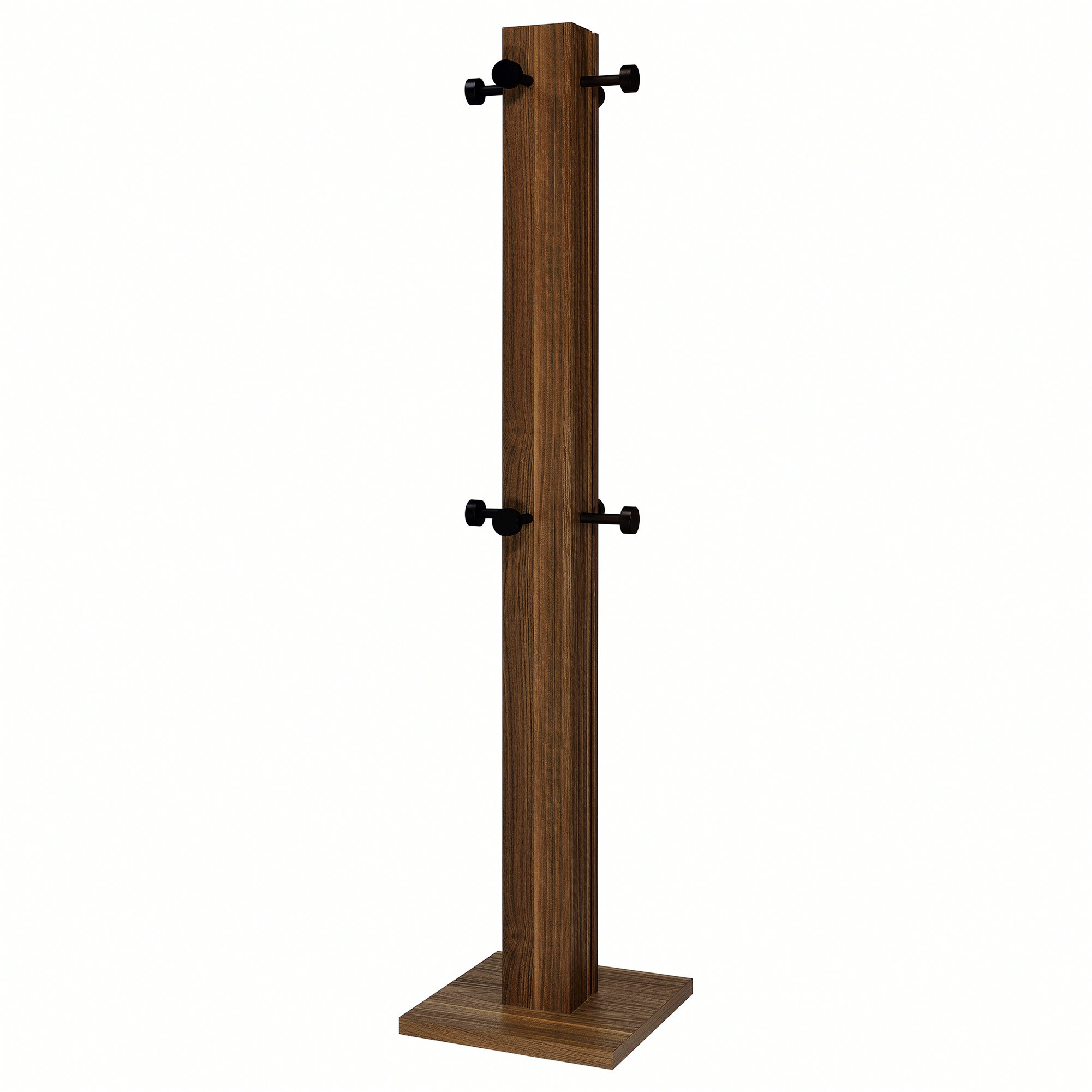 Corrigan Studio® Wooden Frame Coat Rack with 8 Metal Hooks | Wayfair