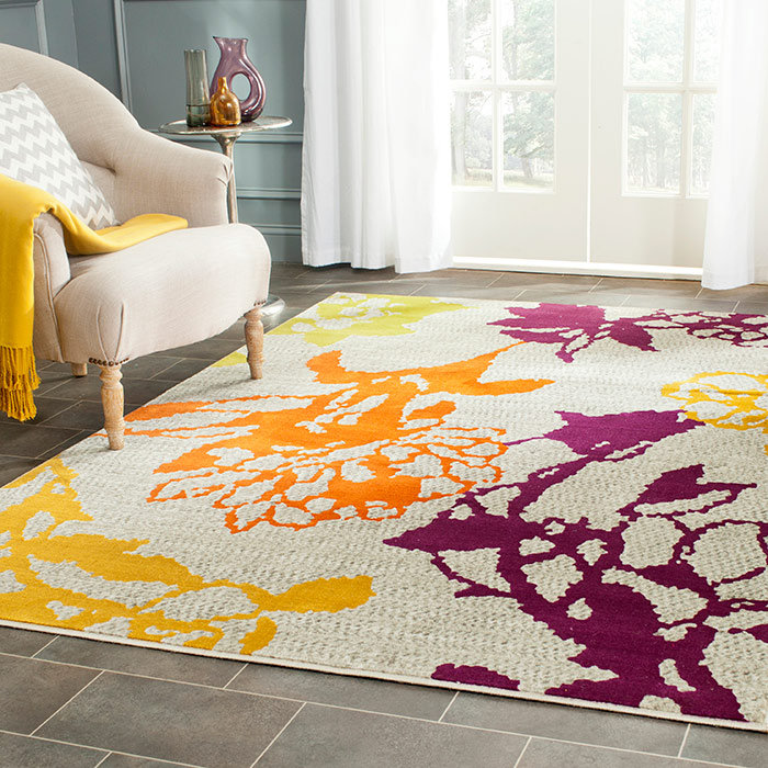 Charis Porcello Performance Floral Rug, Runner 2'4" x 9'