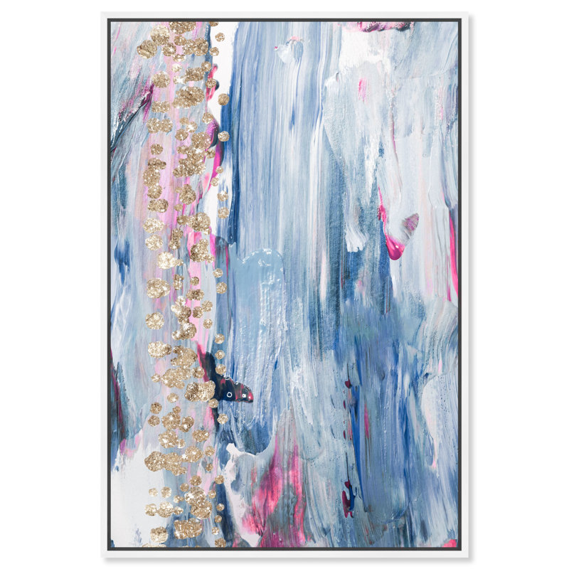 Butterfly Forest - toile flottante Arton, H 36 po x l 24 po, Cadre blanc