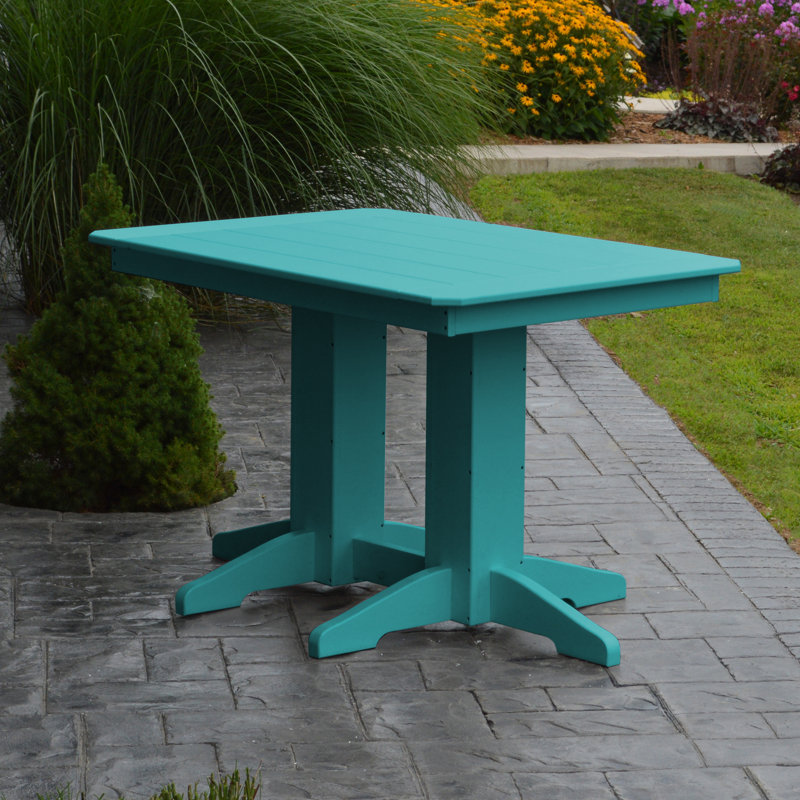 Ensemble repas 5 pièces Nettie, Bleu Aruba, L 48 po x l 33 po