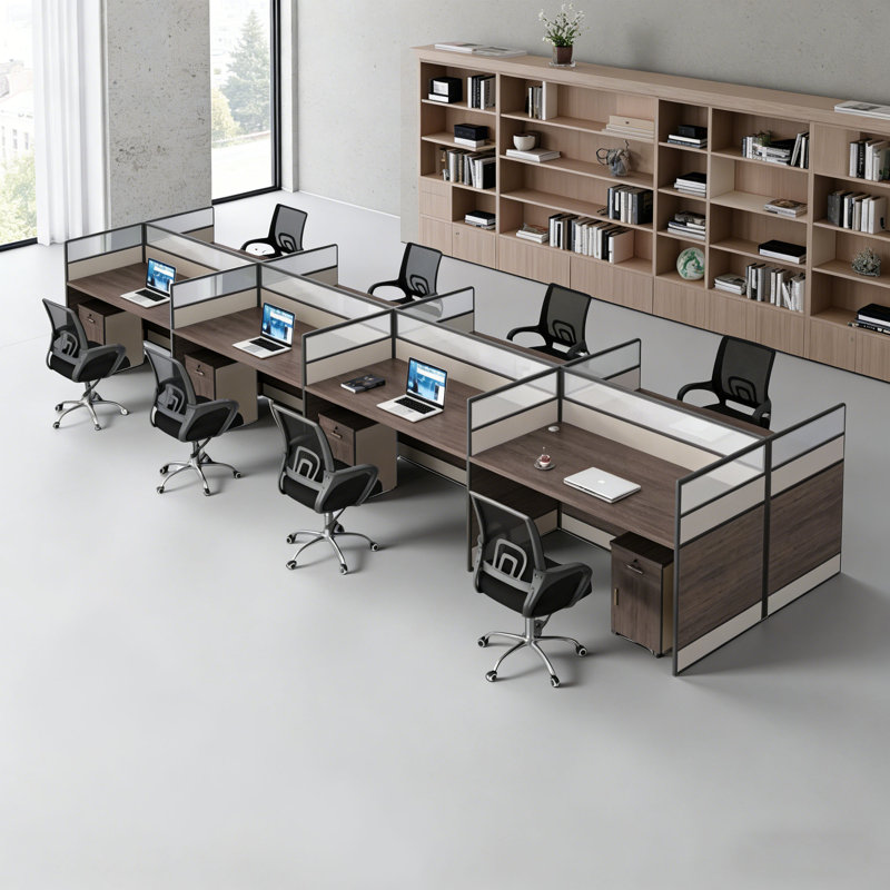 Bureau rectangulaire pour 8 personnes, H 43,3 po x l 189,7 po x P 47,24 po