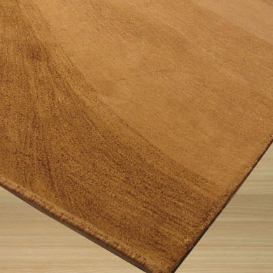Tapis doré en laine touffeté à la main Hanlin, Rectangle 11 pi 9 po x 14 pi 9 po
