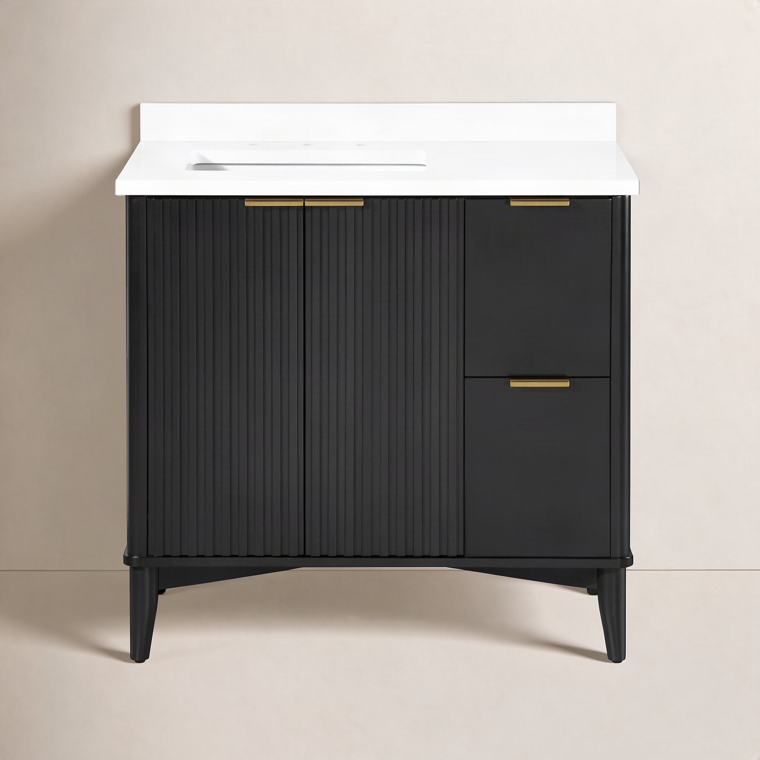Gabi 36" Single Bathroom Vanity, Onyx Black