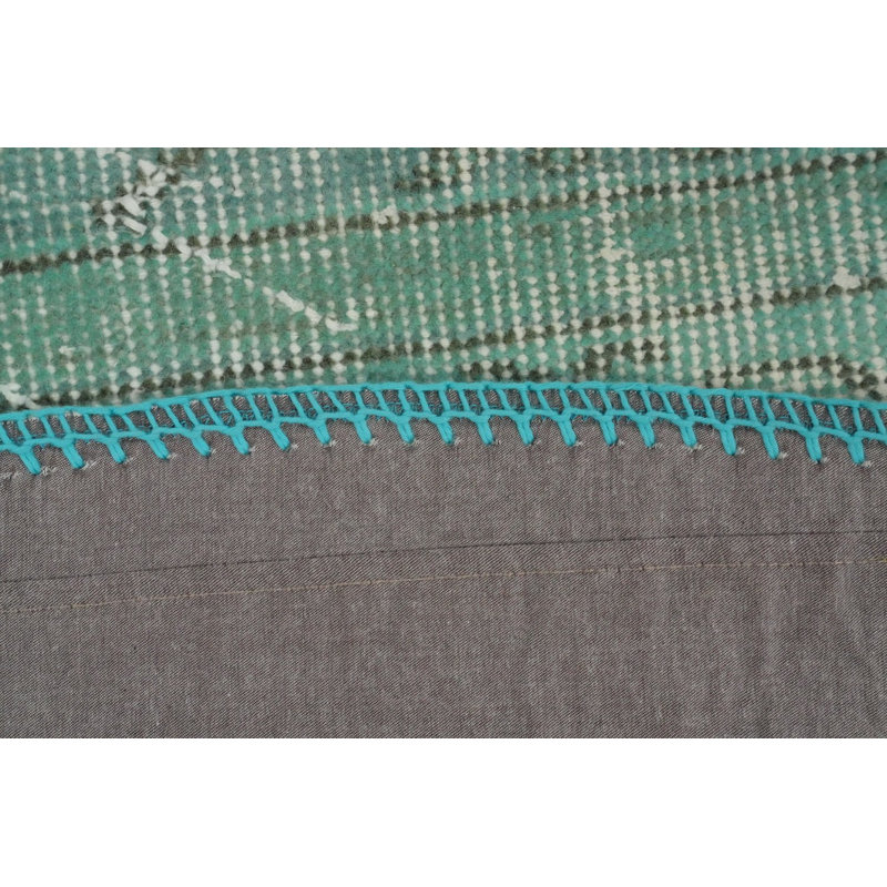 Distressed Modern Patchwork Round Area Rug 5x5