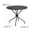Ensemble de salle à manger pour terrasse avec chaises empilables l 35,25 po Chanea-24678947