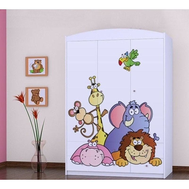 Macaulay 3 Door Wardrobe, White
