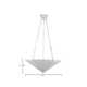 Kambria 3 Light Metal Geometric Chandelier
