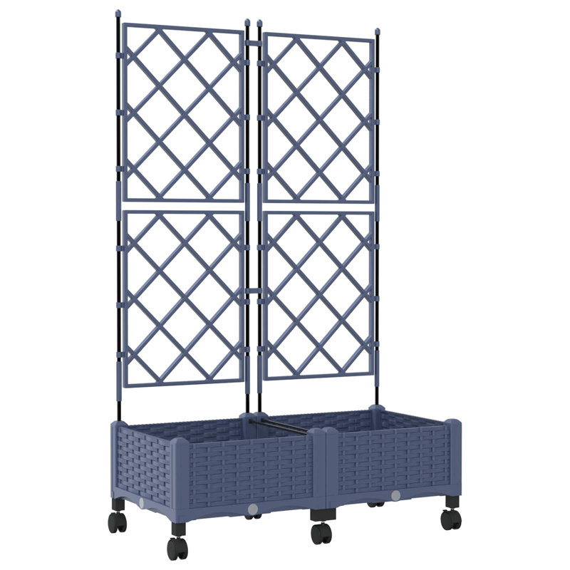 Planter, 131.5cm H x 80cm W x 40cm D, Grey