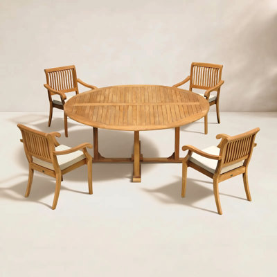 Masten Round 6 - Person Outdoor Dining Set