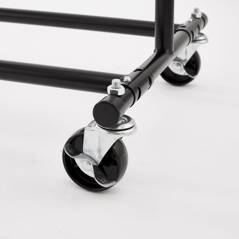 Clothes Rail Adjustable Height & Width, Black