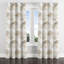 Panneaux de rideaux abstraits - Rideau à œillets beige sable - 1 panneau-809851956-809851953