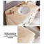 Meuble-lavabo en bois d'hévéa de style américain avec comptoir en marbre, convenant à une utilisation dans la salle de bain-129462338