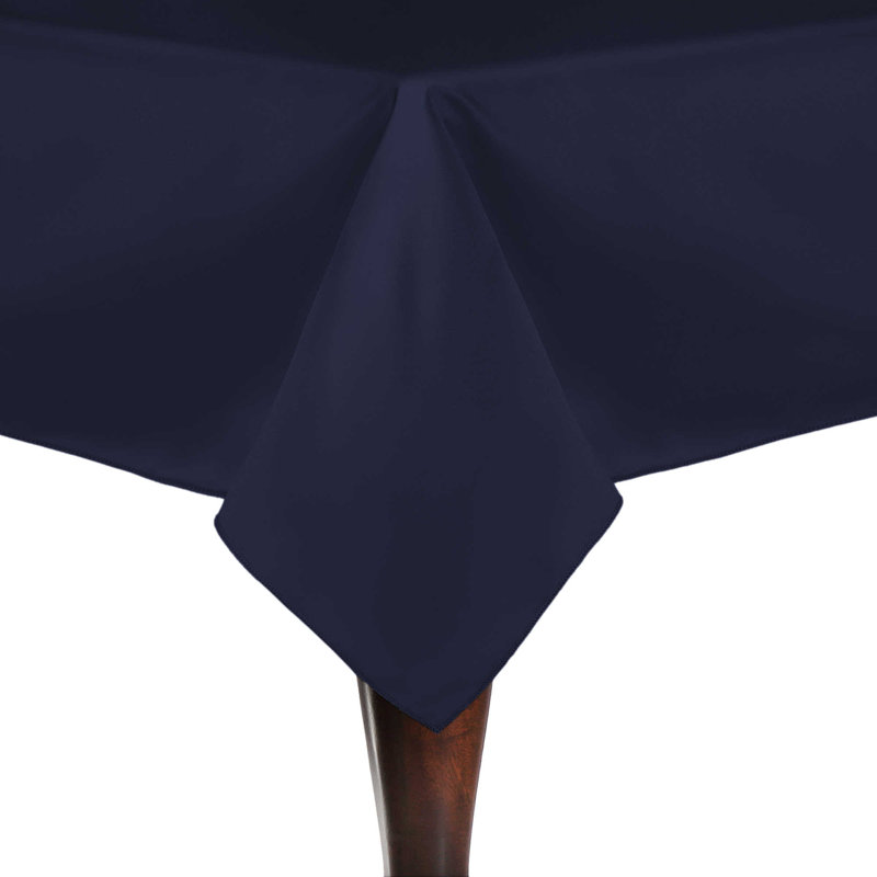 Ultimate Textile Rectangular Tablecloth, 3, Navy, 90" x 60"