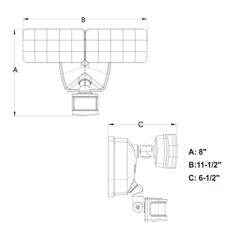 Zeta LED Dusk to Dawn Flood Light