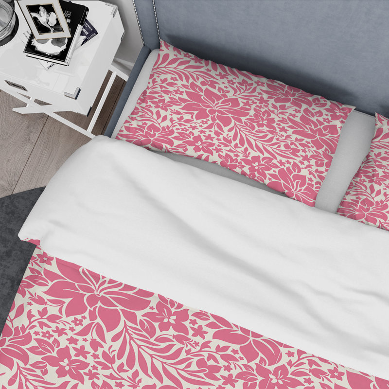 Motif de couleur papillons dessinés à la main - Ensemble de housse de couette abstrait moderne - Polyester microfibre