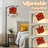 Arc Floor Lamp with Adjustable Lampshade Chili Spicy mexican pepper vegetable Standing Lamp 3 Color Temperatures Dimmable Tall Pole Lamp with Foot Switch for Bedroom