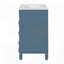 Meuble-lavabo 24 po avec lavabo en céramique, conception compacte, 2 tiroirs et tablette réglable pour les petits espaces-473822000