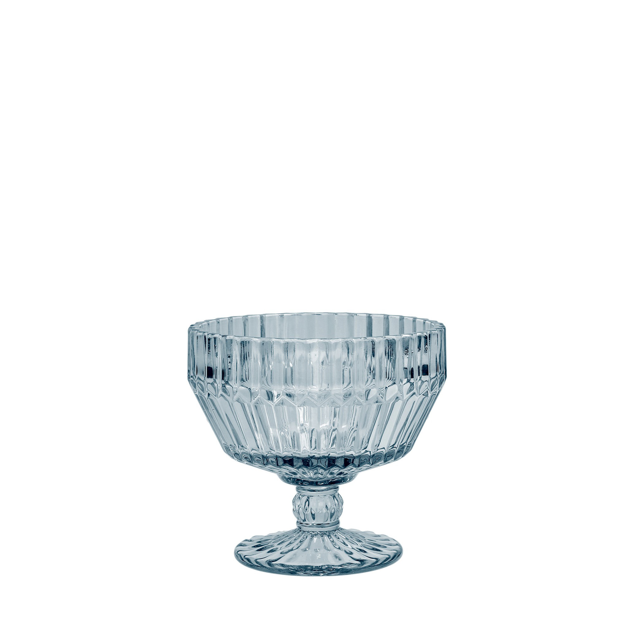 Fortessa Archie Glass Dessert Bowl (Set of 6), Dusk Gray