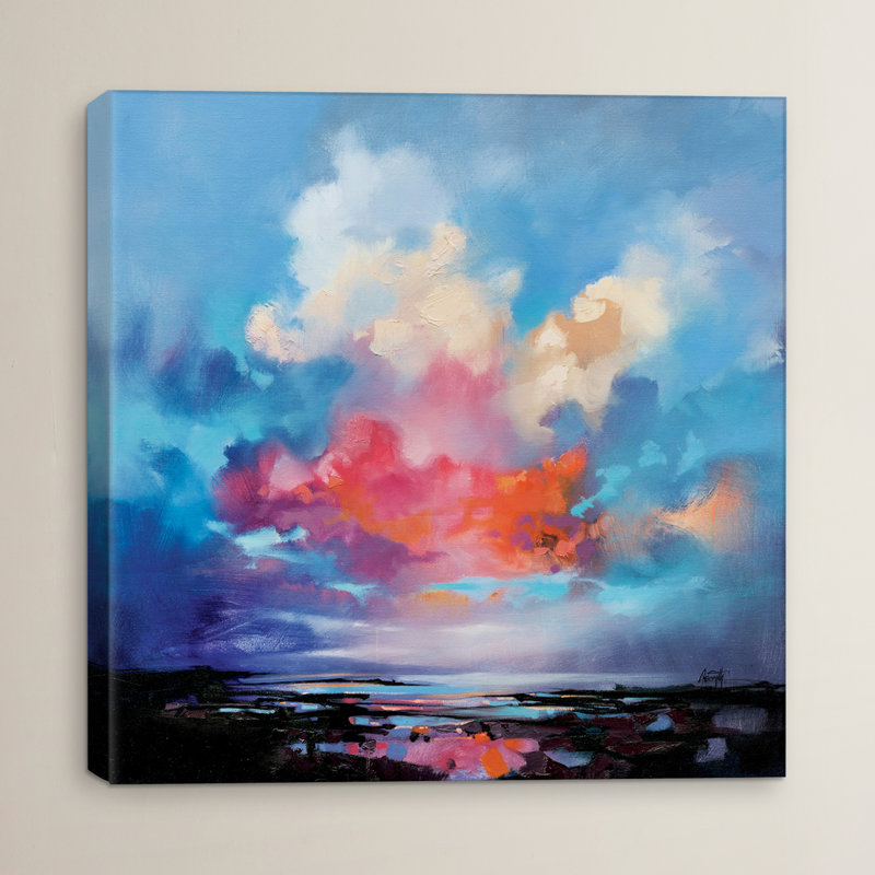 Reproduction d’art sur toile tendue, "diffusion par scott naismith", H 12 po x l 12 po x P 1,5 po, Toile tendue, Pas de tapis
