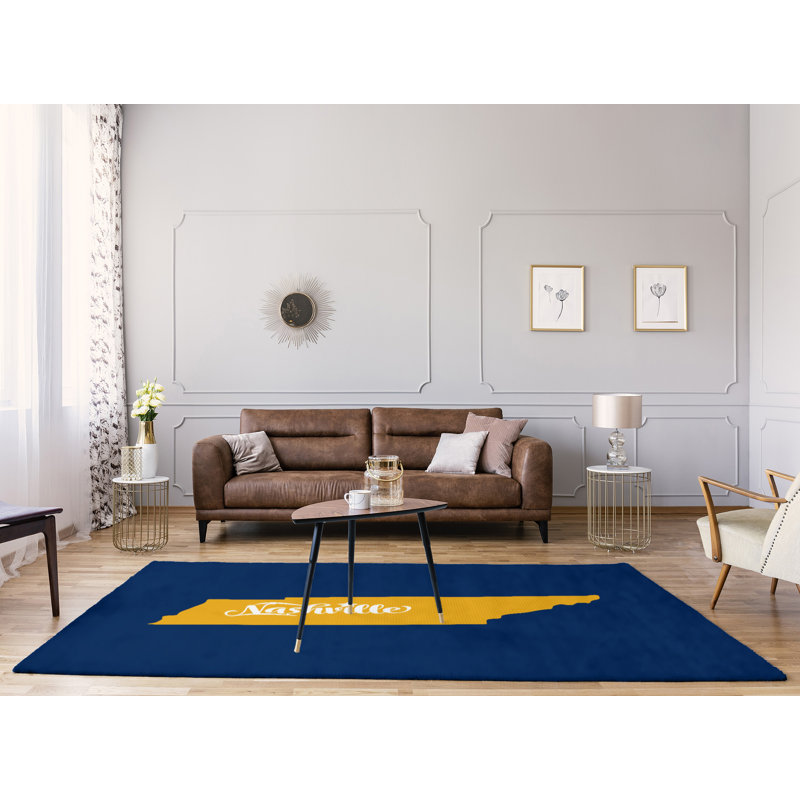 Tapis de l’de la nashville sports, Rectangle 9 pi x 12 pi