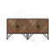 Wood Accent Cabinet, Metal base