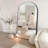 Leeron Oversized Arch Solid Wood Floor Mirror with Stand-1502118207-1502118196