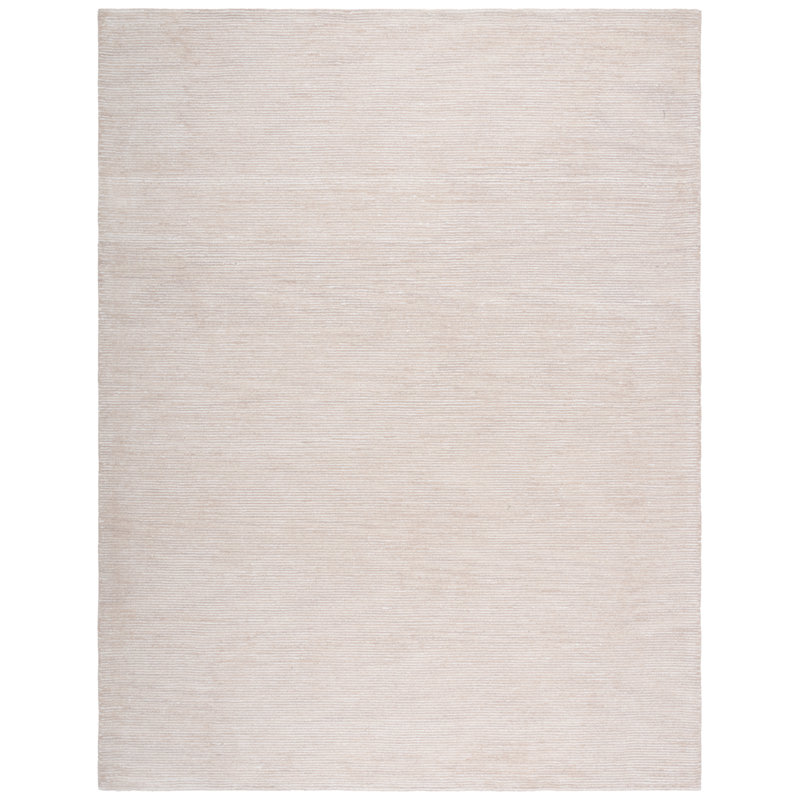 Keltin Ebony Hand Tufted Wool Cotton Rug in Beige/Ivory, Rectangle 8' x 10'