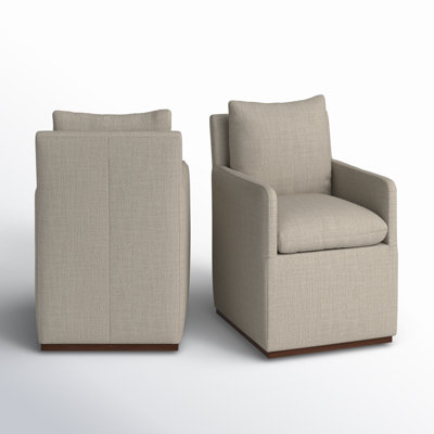 Ensemble de 2 fauteuils avec roulettes Bobbi
