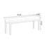 Banc rembourré beige
