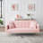 71.7" Modern Pink Teddy Fleece Sofa Bed, Multi-Functional Convertible Sofa Bed with 2 Throw Pillows-1922807401