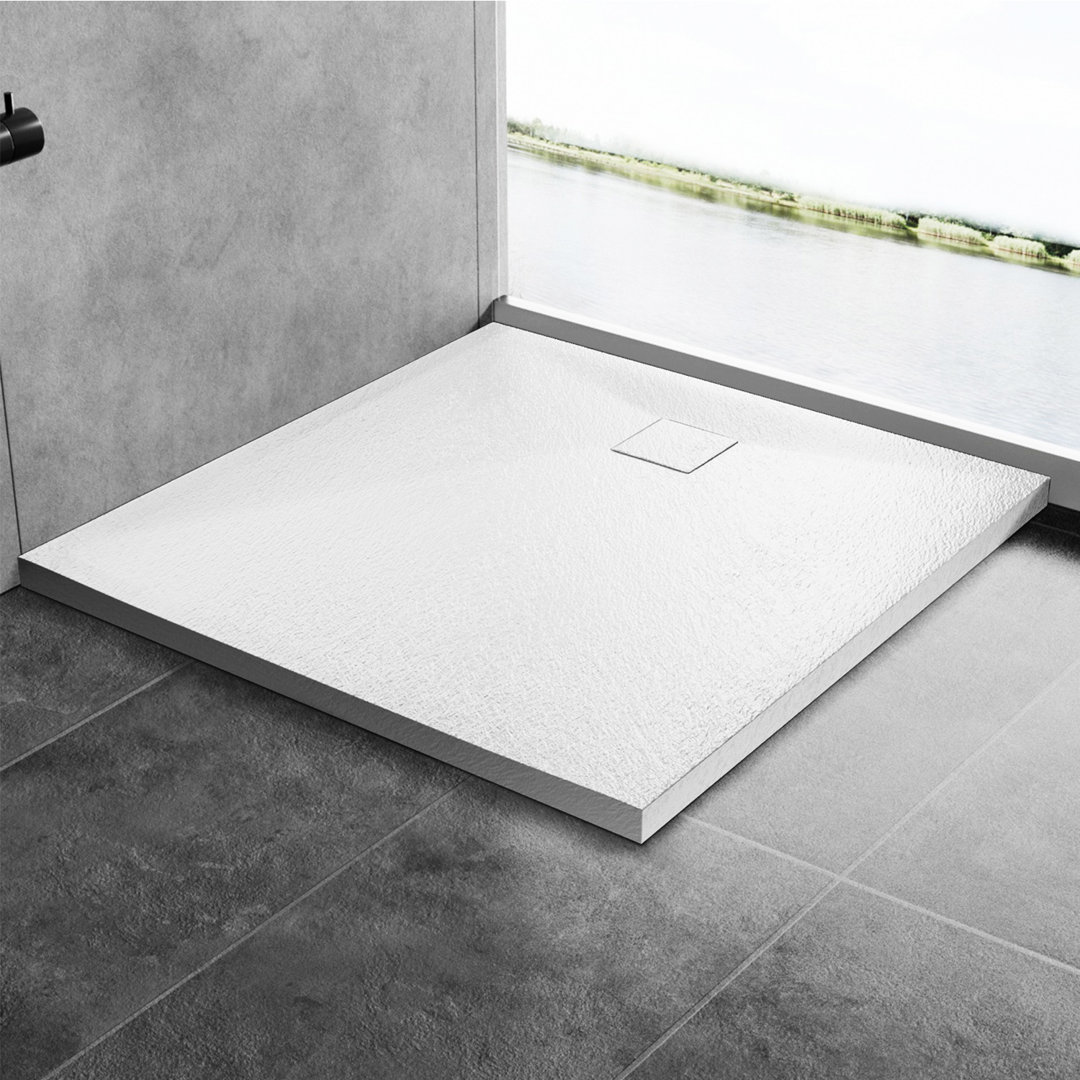Slip-Resistance 32mm H Square White Shower Tray