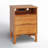  Mid-Century Modern Nightstand Set with Open Shelf and Charging Station Set of 2-1258206352