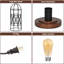 Lampe de table à contrôle tactile, lampe de chevet industrielle à intensité variable à 3 voies, petite table de chevet en métal rétro, lampes de table Steampunk pour chambre à coucher, salon, cuisine (ampoule incluse)