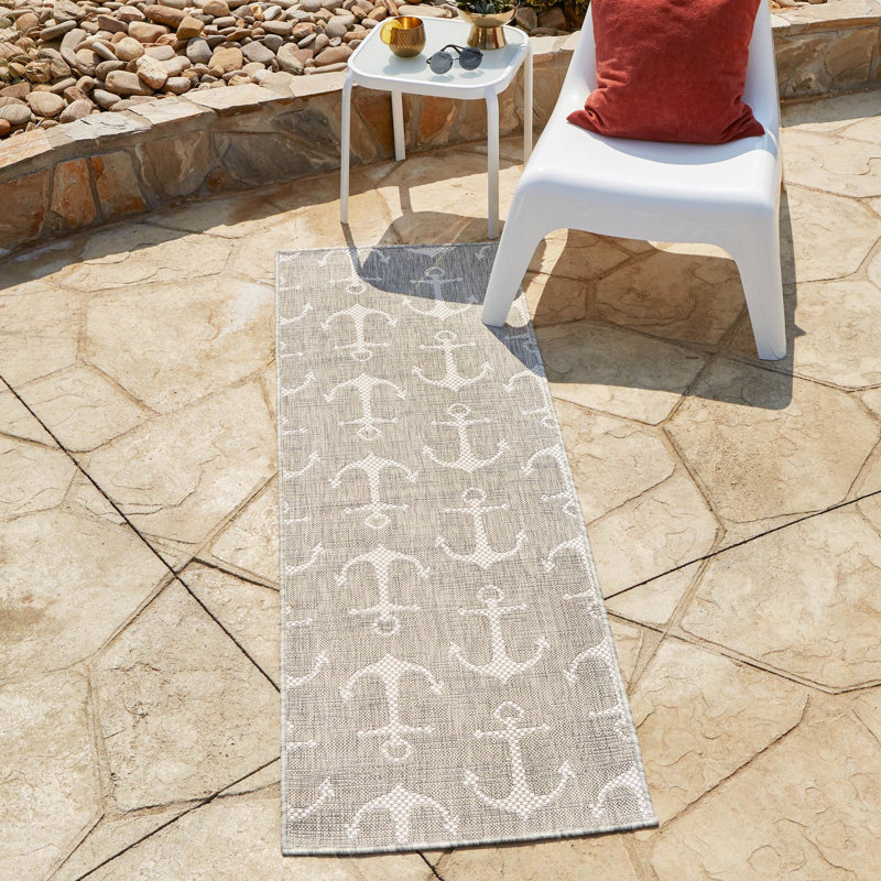 Tapis d'extérieur Ayton couleur sable, Tapis de couloir 2 pi 7 po x 12 pi