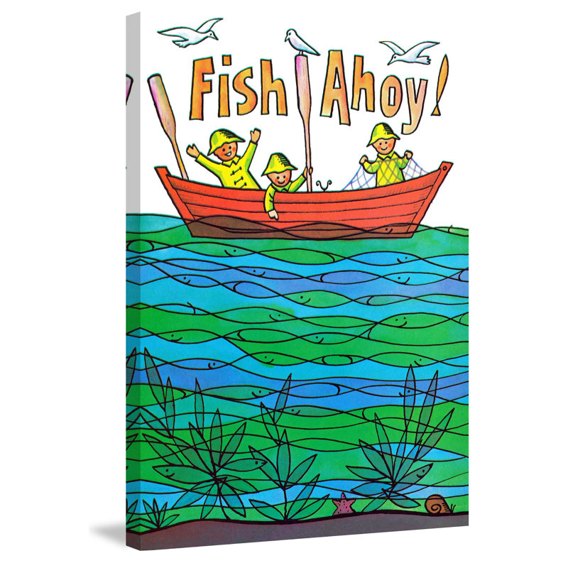Fish Ahoy - Wrapped Canvas Print, 76cm H x 51cm W