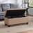 Carmya Sema 42" Wide Tufted Upholstered Bench Storage Ottoman-92499282